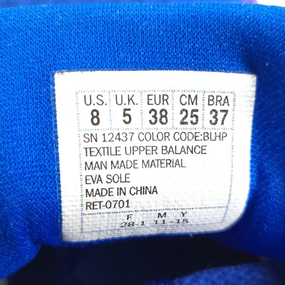 Skechers Burst Athletic Lace Up Running Shoe Womens Size 8 12437 Blue White - Picture 7 of 9